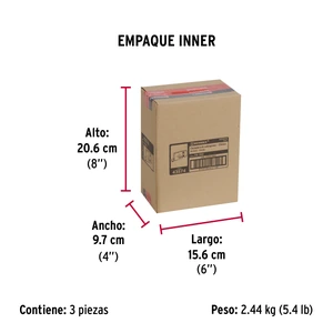 Hermex Cerradura sobreponer der clásica, llave tradicional, caja