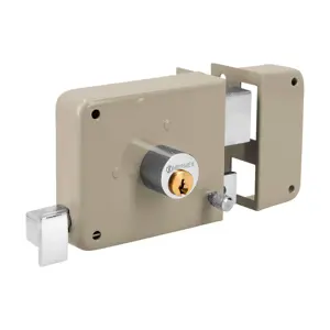 43574 / CS-70D Hermex Cerradura sobreponer der clásica, llave tradicional, caja