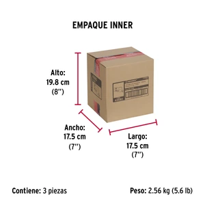 Hermex Cerradura sobreponer izq clásica, llave tradicional, blíster