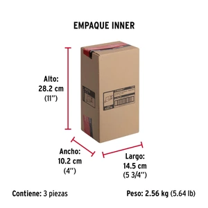 Hermex Cerradura sobreponer der instala-fácil, tradicional, caja