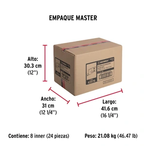 Hermex Cerradura sobreponer der instala-fácil, tradicional, caja