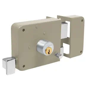43576 / CS-75D Hermex Cerradura sobreponer der instala-fácil, tradicional, caja