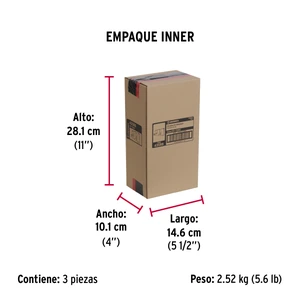 Hermex Cerradura sobreponer der instala-fácil, cromada, tradicional