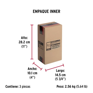 Hermex Cerradura sobreponer izq instala-fácil, tradicional, caja