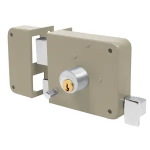 43584 / CS-75IB Hermex Cerradura sobreponer izq instala-fácil, tradicional, blíster
