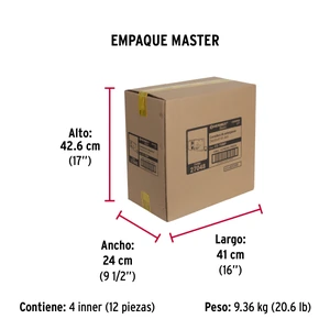 Hermex Cerradura sobreponer izq instala-fácil, blíster, Basic