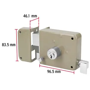 Hermex Cerradura sobreponer izq instala-fácil, blíster, Basic