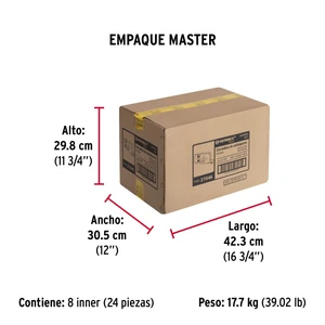 Cerradura sobreponer izq instala-fácil, caja, Hermex Basic