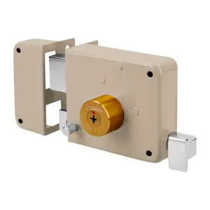 43530 / CS-80I Hermex Cerradura sobreponer izquierda clásica, llave tetra, caja