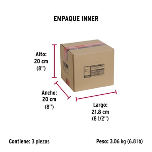 Hermex Cerradura sobreponer izq instala-fácil, llave tetra, blíster