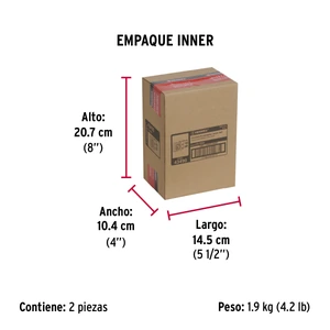 Hermex Cerradura sobreponer, puerta corrediza, instala-fácil, der.