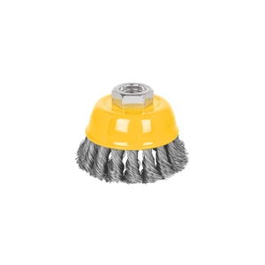 28266 / CT-608P Carda copa 3' alambre trenzado fino, eje 5/8'-11, Pretul
