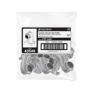 Conector curvo 3/8