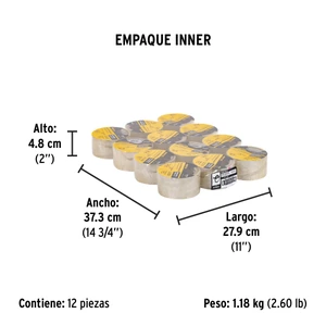 Cinta de empaque 48 mm x 40 m transparente, Pretul