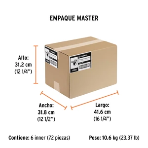 Cinta de empaque 48 mm x 50 m transparente, Truper