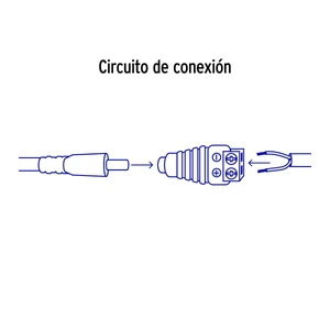 Conector de energía para CCTV tipo hembra, Volteck