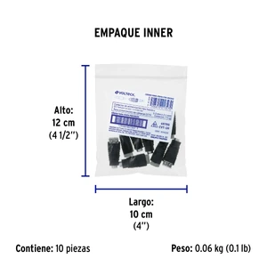 Conector de energía para CCTV tipo hembra, Volteck