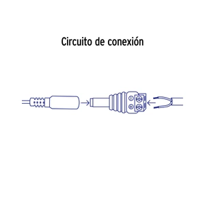 Conector de energía para CCTV tipo macho, Volteck
