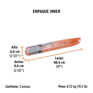 Cuña para concreto de 1-1/4