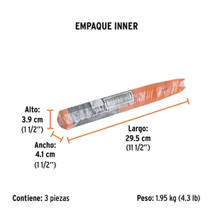 Cuña para concreto de 3/4