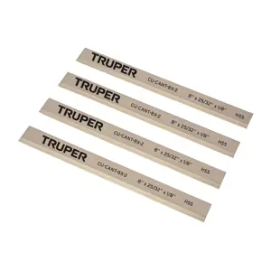 16921 / CU-CANT-8X-2 Caja con 4 cuchillas HSS para canteadora CANT-8X-2, Truper