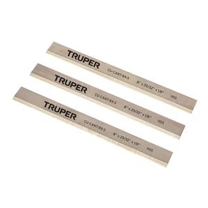 102161 / CU-CANT-8X-3 Cuchillas para canteadora CANT-8X, 3 pzs en caja, TRUPER