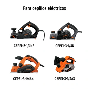 Truper Blíster con 2 cuchillas carburo de tungsteno p/CEPEL-3-1/4A4