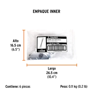 Truper Bolsa con 2 cuchillas carburo de tungsteno p/CEPEL-4-1/2NX