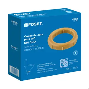 Cuello de cera sin guía para WC, 150 g, Foset