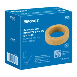 46236 / CU-WC-R Cuello de cera sin guía para WC, robusto, 250 g, Foset