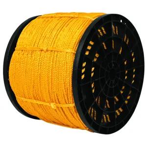 Fiero Kilo de cuerda amarilla de polipropileno 4mm, carrete 20 kg