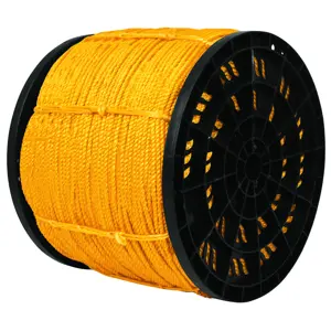 44472 / CUE-04 Fiero Kilo de cuerda amarilla de polipropileno 4mm, carrete 20 kg