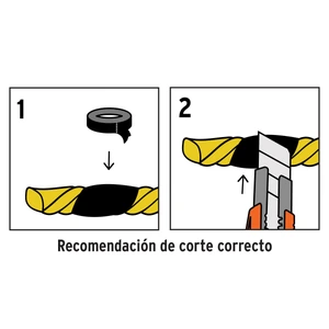 Fiero Metro de cuerda amarilla de polipropileno 4 mm, rollo 119m