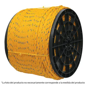 44485 / CUE-06 Fiero Kilo de cuerda amarilla de polipropileno 6mm, carrete 20kg