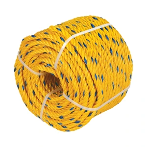 40185 / CUE-081K Fiero Kilo de cuerda amarilla de polipropileno 8 mm, rollo 1kg