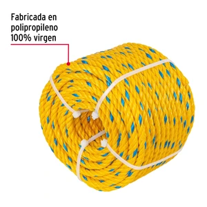 Fiero Metro de cuerda amarilla de polipropileno 8 mm, rollo 32m