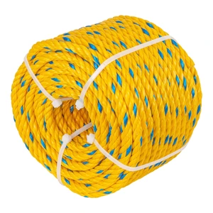 40094 / CUE-081M Fiero Metro de cuerda amarilla de polipropileno 8 mm, rollo 32m