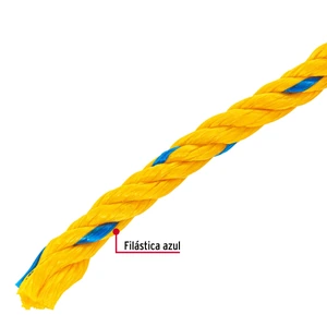 Fiero Kilo de cuerda amarilla de polipropileno 10 mm, rollo 1kg