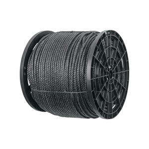 Fiero Kilo de cuerda negra de polipropileno 10 mm, carrete 20kg