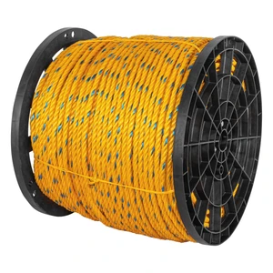 Fiero Metro de cuerda amarilla de polipropileno 11mm, carrete 360m