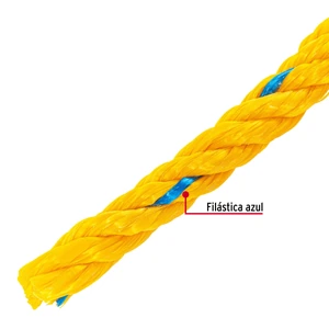 Fiero Kilo de cuerda amarilla de polipropileno 13 mm, rollo 1kg