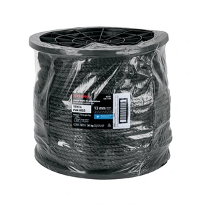 Fiero Kilo de cuerda negra de polipropileno 13 mm, carrete 30kg