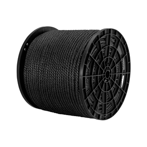 Fiero Kilo de cuerda negra de polipropileno 13 mm, carrete 30kg