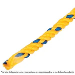 44473 / CUE-25 Fiero Kilo de cuerda amarilla de polipropileno 25mm, carrete 30kg