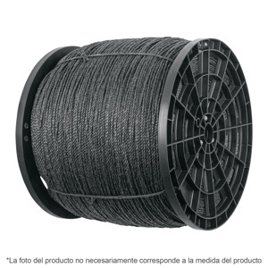 Fiero Kilo de cuerda negra de polipropileno 25 mm, carrete 30kg