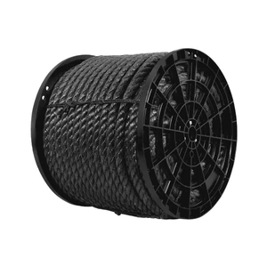40770 / CUE-25NK Fiero Kilo de cuerda negra de polipropileno 25 mm, carrete 30kg