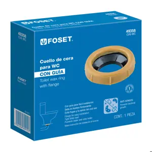 49358 / CUG-WC Cuello de cera con guía para WC, 170 g, Foset