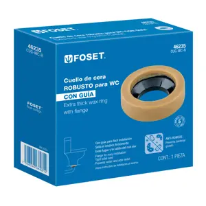 46235 / CUG-WC-R Cuello de cera con guía para WC, robusto, 250 g, Foset