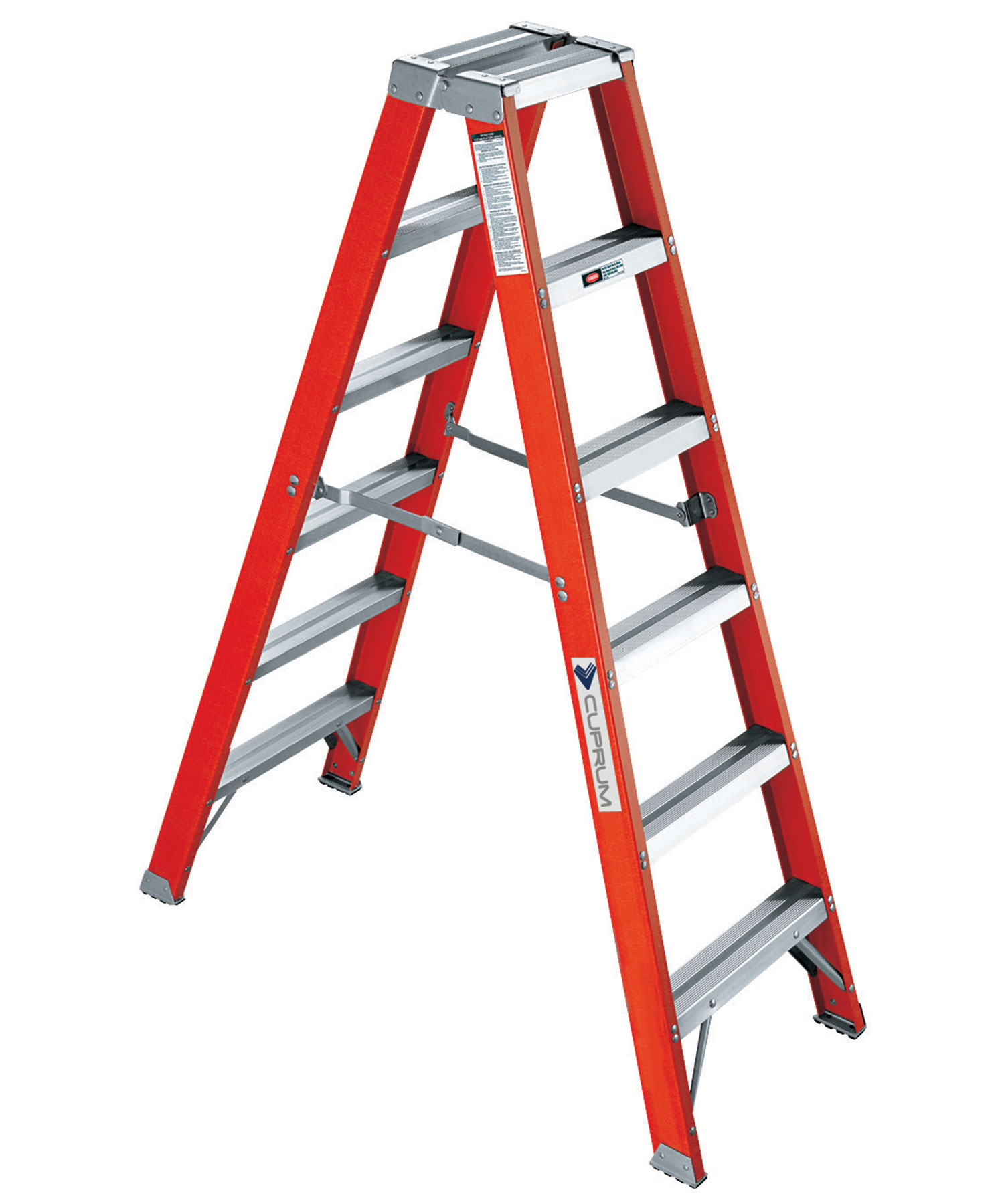 CUPRUM-530-06N / 530-06N Escalera de tijera doble de fibra de vidrio