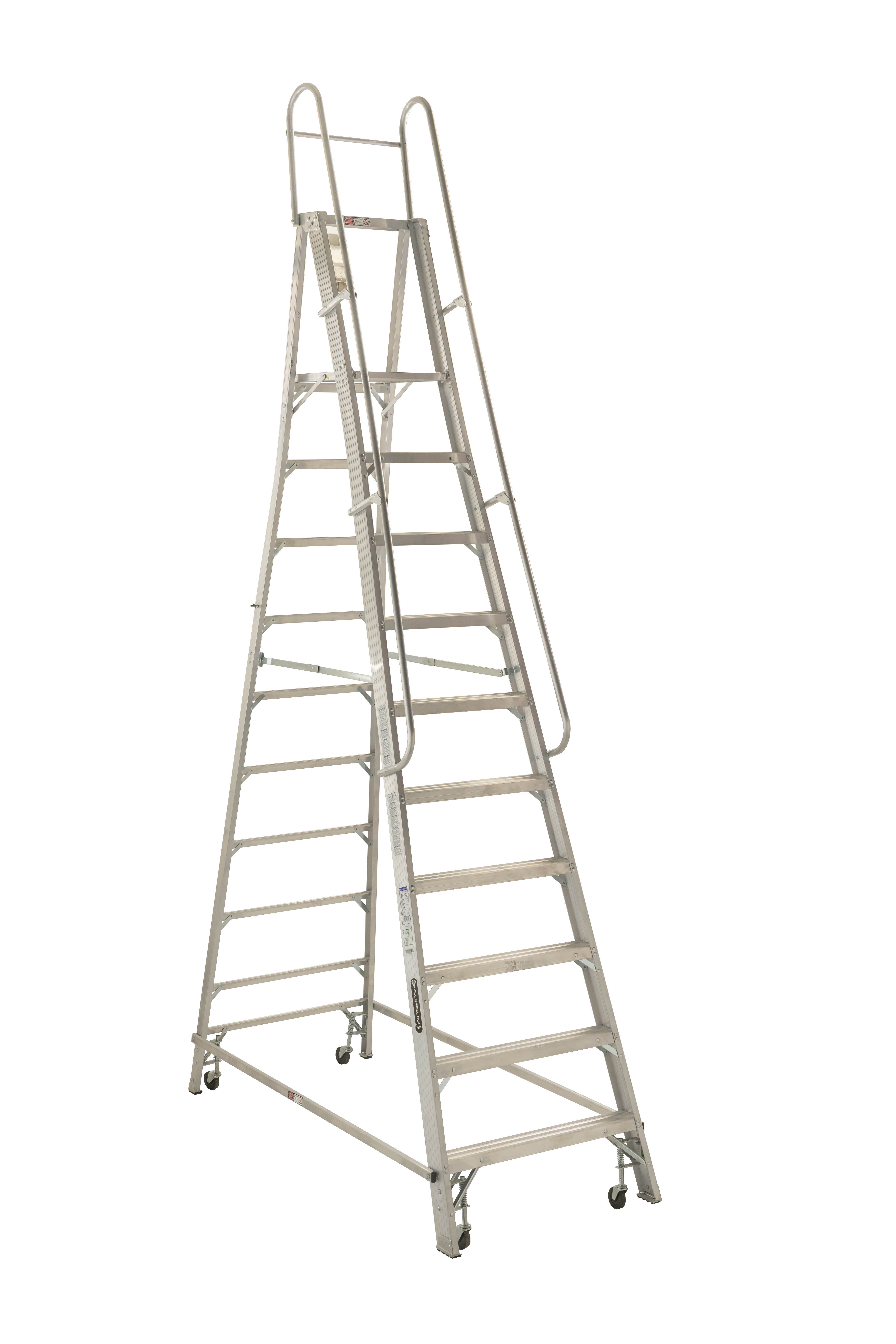 CUPRUM-570-10N / 570-10N Escalera de aluminio con plataforma